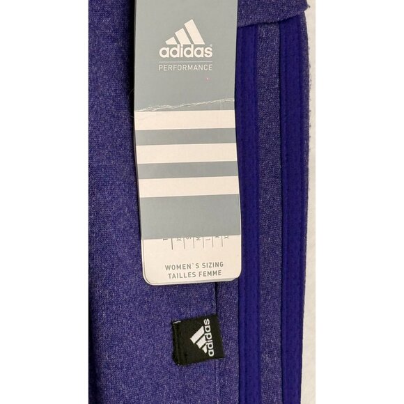 NWT Adidas Womens Climawarm Purple Athletic Pants Medium Straigth Leg - Picture 9 of 12